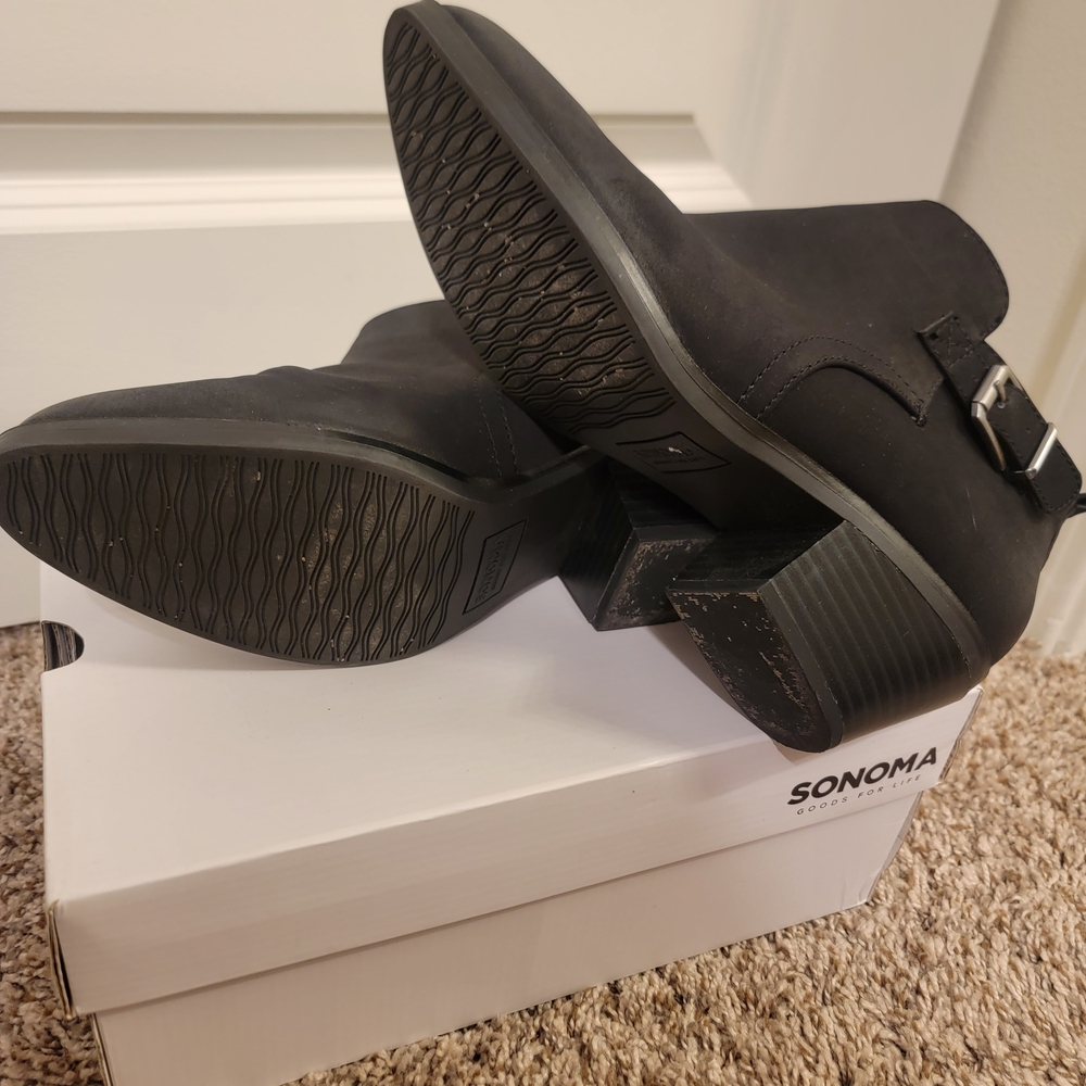 Sonoma Women's Black Ankle Boots - Picture 5 of 6